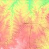 Mappa topografica Campbell County, altitudine, rilievo