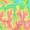 Mappa topografica Saint-Lary, altitudine, rilievo