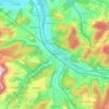 Mappa topografica Liestal, altitudine, rilievo