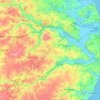 Mappa topografica South Norfolk, altitudine, rilievo