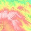 Mappa topografica Old Post No. 43, altitudine, rilievo
