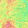 Mappa topografica Волчина, altitudine, rilievo
