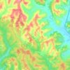 Mappa topografica Cinaglio, altitudine, rilievo