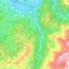 Mappa topografica Saint-Gervais-les-Bains, altitudine, rilievo