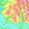 Mappa topografica Cigliè, altitudine, rilievo
