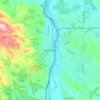 Mappa topografica Paso Robles, altitudine, rilievo