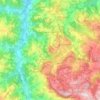 Mappa topografica Parco regionale Sassi di Roccamalatina e di Sant’Andrea, altitudine, rilievo