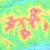 Mappa topografica Canzano, altitudine, rilievo