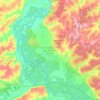 Mappa topografica Красночетайский муниципальный округ, altitudine, rilievo