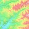 Mappa topografica Cieneguilla, altitudine, rilievo