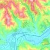 Mappa topografica Bistagno, altitudine, rilievo