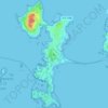 Mappa topografica Illa de Arousa, altitudine, rilievo