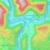 Mappa topografica Neckargemünd, altitudine, rilievo