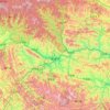 Mappa topografica 安康市, altitudine, rilievo