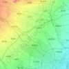 Mappa topografica 郫都区, altitudine, rilievo