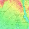 Mappa topografica Giussano, altitudine, rilievo