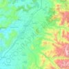 Mappa topografica Romeral, altitudine, rilievo