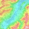 Mappa topografica Sarnen, altitudine, rilievo