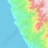Mappa topografica Huarmey, altitudine, rilievo