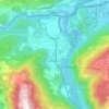 Mappa topografica Bonaduz, altitudine, rilievo
