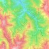 Mappa topografica Vernante, altitudine, rilievo