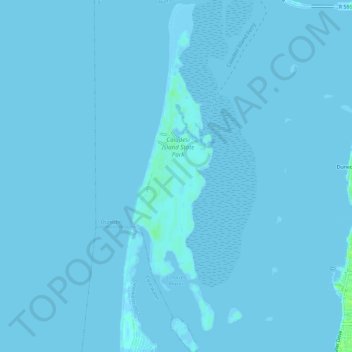Mappa topografica Caladesi Island State Park, altitudine, rilievo