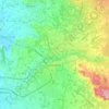 Mappa topografica Carpentras, altitudine, rilievo