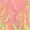 Mappa topografica Contea di Daocheng, altitudine, rilievo