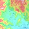 Mappa topografica 度尾镇, altitudine, rilievo