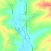 Mappa topografica Orangeville, altitudine, rilievo