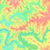 Mappa topografica Piratuba, altitudine, rilievo