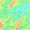 Mappa topografica 永新县, altitudine, rilievo