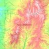 Mappa topografica Pecos Wilderness, altitudine, rilievo