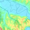 Mappa topografica Ponzano Romano, altitudine, rilievo