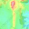 Mappa topografica Goldie, altitudine, rilievo
