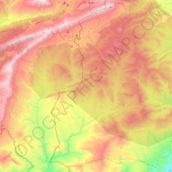 Mappa topografica M'Sara, altitudine, rilievo