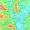 Mappa topografica Baunach, altitudine, rilievo