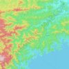 Mappa topografica Odai, altitudine, rilievo