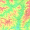 Mappa topografica Winnebago County, altitudine, rilievo
