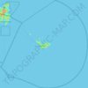 Mappa topografica Saint-Barthélemy, altitudine, rilievo