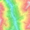 Mappa topografica Saas-Grund, altitudine, rilievo