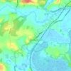 Mappa topografica Coldwaltham, altitudine, rilievo