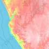 Mappa topografica Shire of Northampton, altitudine, rilievo
