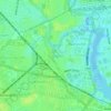 Mappa topografica Islington, altitudine, rilievo