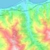 Mappa topografica Reitano, altitudine, rilievo