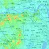 Mappa topografica Zhenjiang, altitudine, rilievo