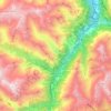 Mappa topografica Wassen, altitudine, rilievo