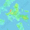 Mappa topografica Town of Shelter Island, altitudine, rilievo