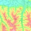 Mappa topografica Douradina, altitudine, rilievo