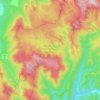 Mappa topografica OShannassy River Natural Catchment Area, altitudine, rilievo